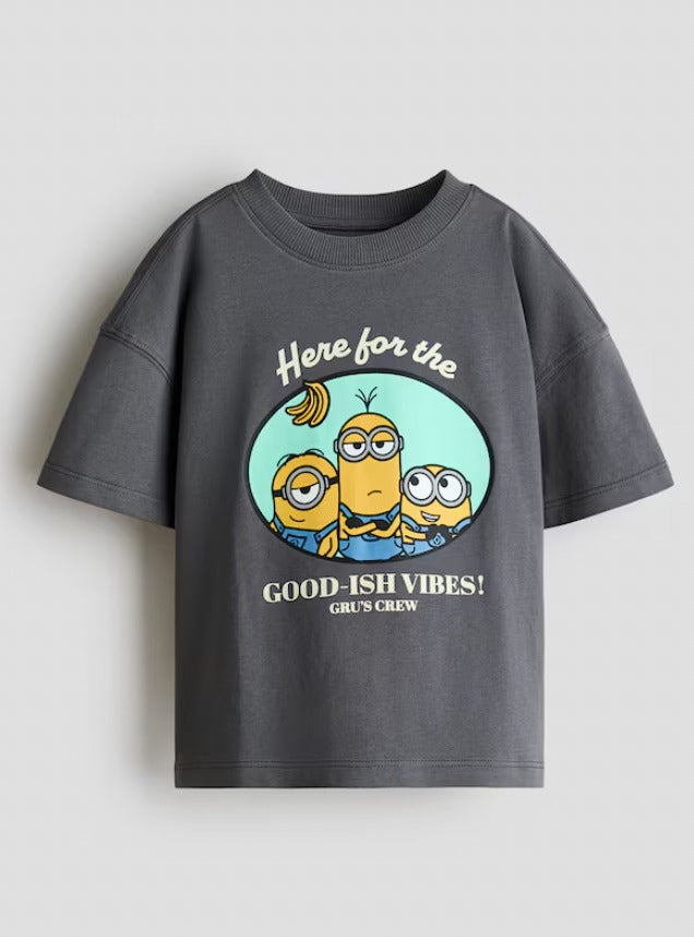 Pack X2 Remera Minions gris