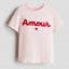 Pack X2 Remera Amor rosa