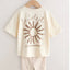 Pack X3 Conjunto Remera con estampa Solei y Short