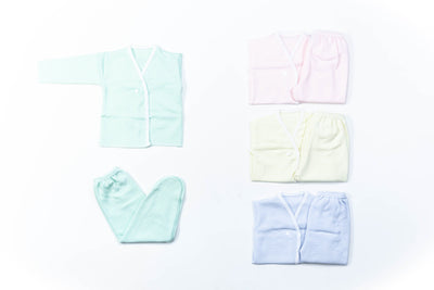 Pack x6 - 10 Conjunto 2 piezas Rayado Con Broches