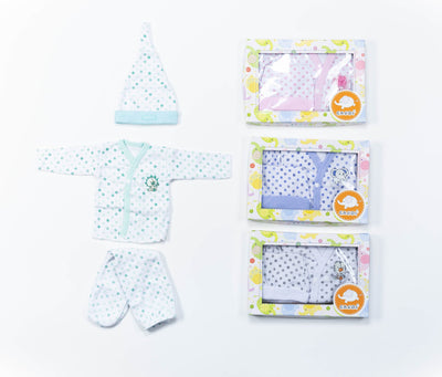 Pack X5 Conjunto De 3 Piezas Lunares ( Con Bordado)