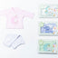 Pack X5 Caja Pijama Camiseta Bordada Rayada + Pantalon Sin Pie