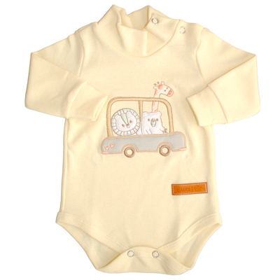 Pack X5 Body Polera Manga Larga Bordado