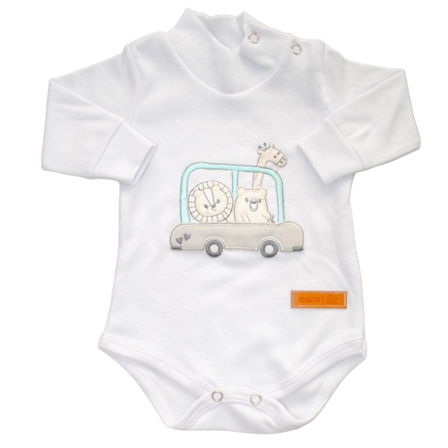 Pack X5 Body Polera Manga Larga Bordado