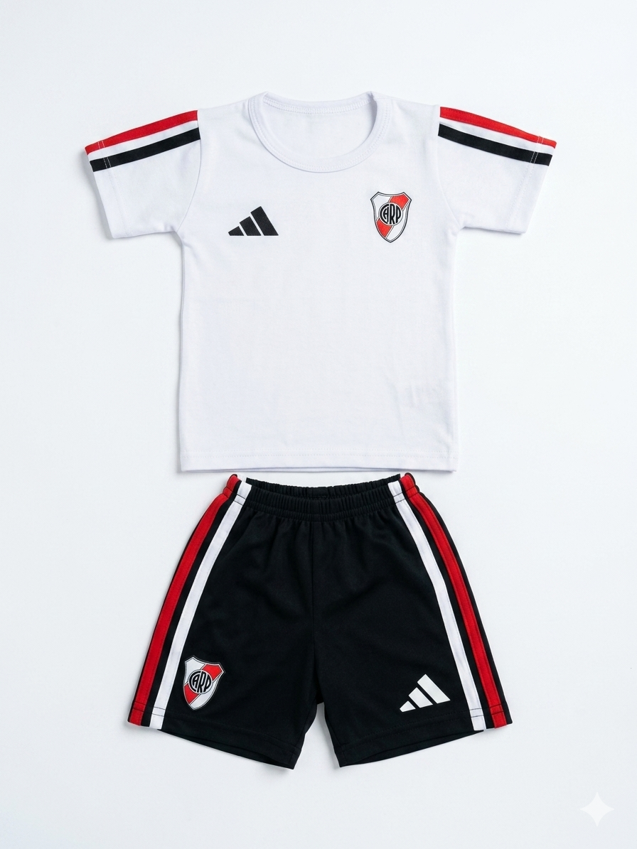 Pack X5 Conjunto River remera y short