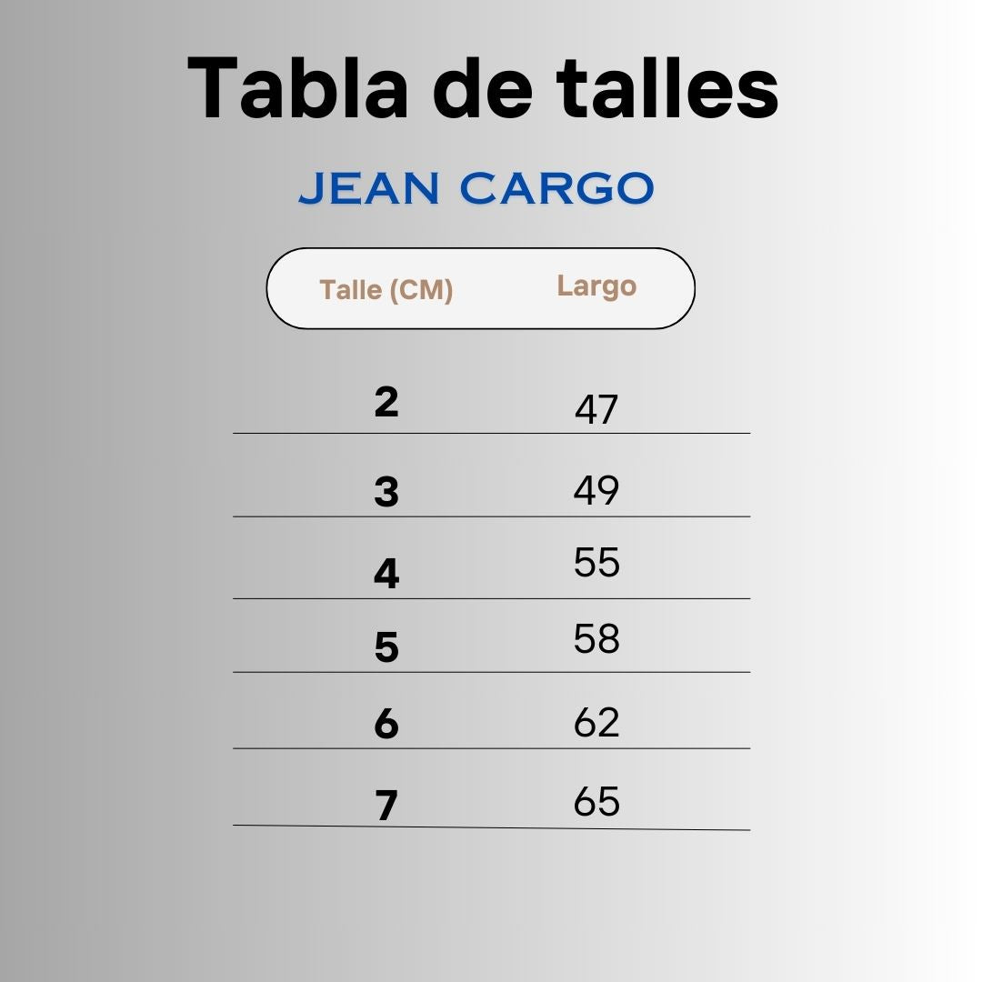 Pack X6 Pantalon de Jean Cargo