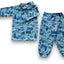 Pack X5 Conjunto Pijama estampado manga larga autitos azul