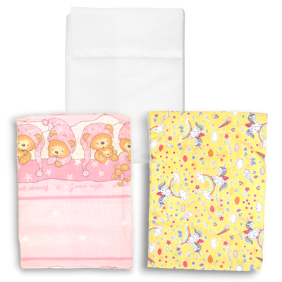Pack x3 Sabana Cuna Sin Broderie