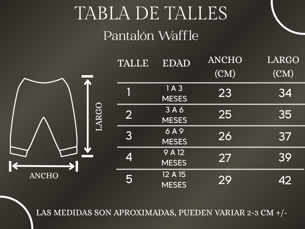 Pack X5 Conjunto Wafle